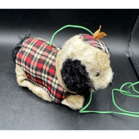 Vtg Yonezawa 1950s Japan Battery Operated Walking Dog Toy Light Up Eyes!Works! - Picture 2 of 9